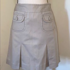 A-line Front Pleated Skirt by Anne Taylor LOFT. 0